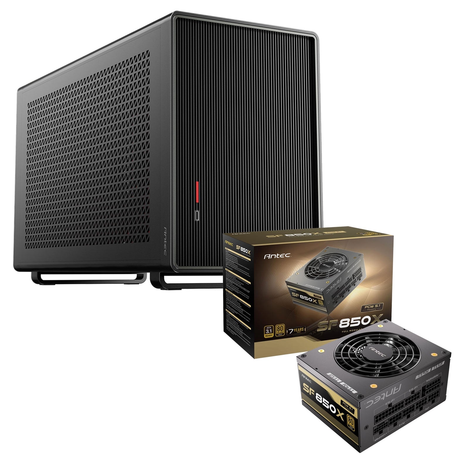 Antec Performance 1M Mini-ITX Case + SF850X 850W SFX PSU Bundle Antec Performance 1M Mini-ITX Case + SF850X 850W SFX PSU Bundle